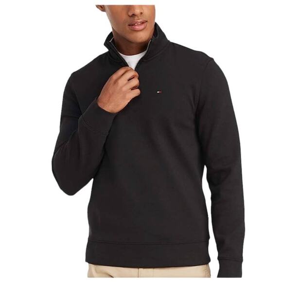New Men's Tommy Hilfiger 100% Cotton Half Zip Pull Over Navy Blue Sweater XXL - Picture 1 of 8